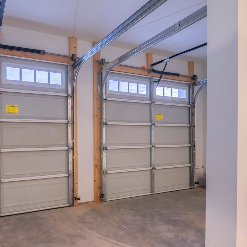 high level track garage doors
